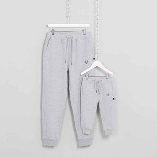 Father and son matching joggers