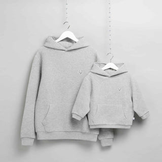 MANCUB Matching dad and son quilted hoodies
