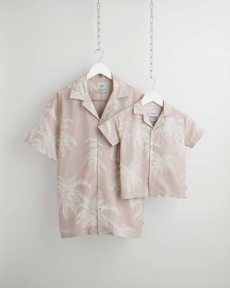 Palm Shadow Linen Shirt