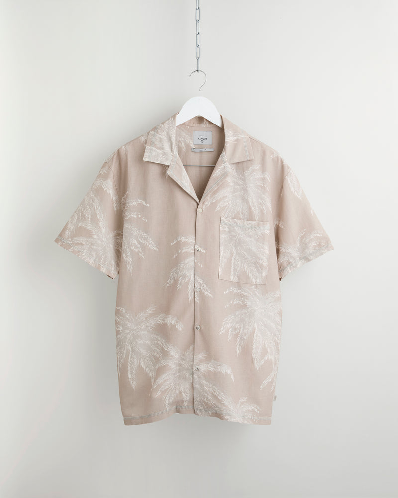 Palm Shadow Linen Shirt - MAN Size