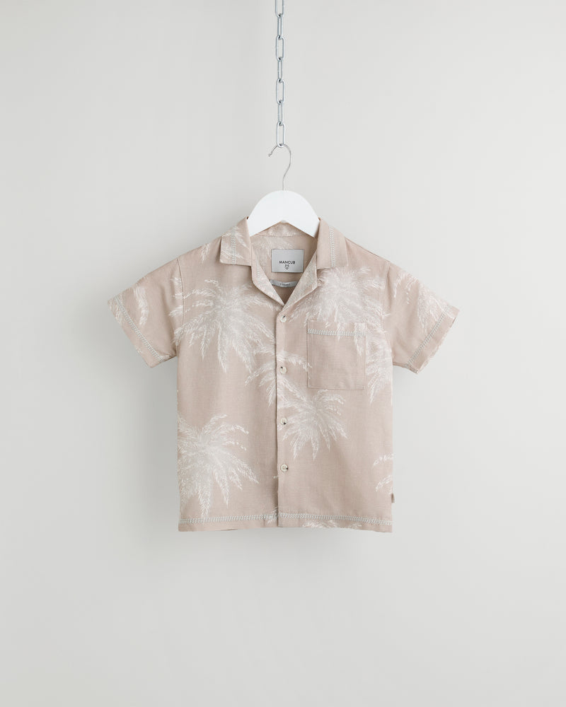 Palm Shadow Linen Shirt - CUB Size
