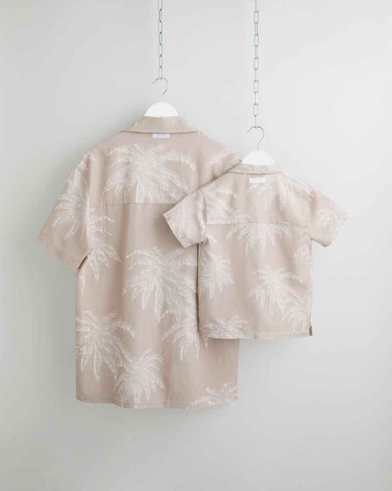 Palm Shadow Linen Shirt