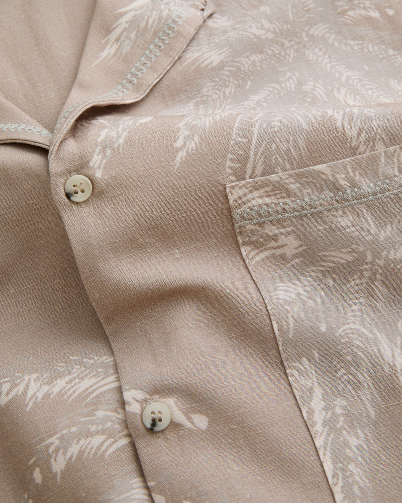 Palm Shadow Linen Shirt