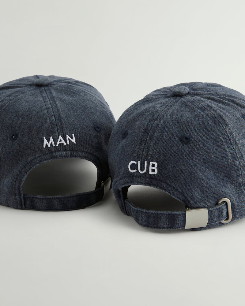 MAN + CUB Washed Caps - Navy