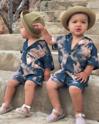 MANCUB Tie Dye Resort Shirts