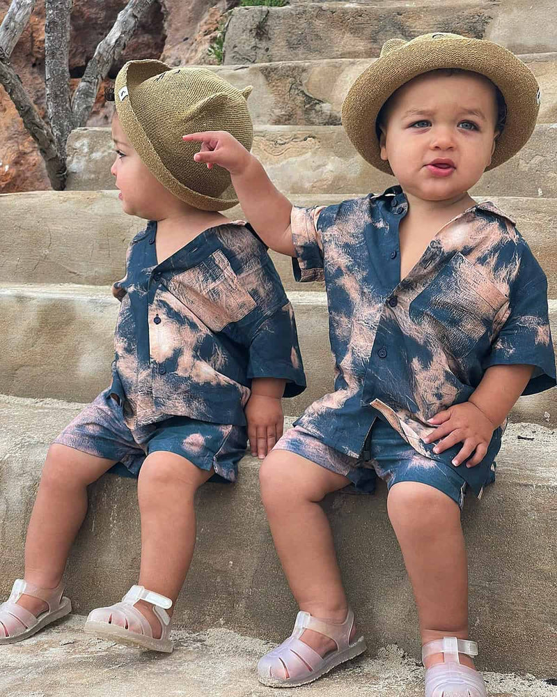MANCUB Tie Dye Resort Shirts