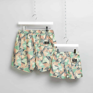 Pastel Palm Swim Shorts