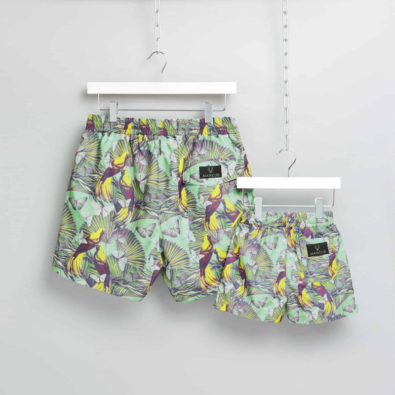 'Birds Of A Feather' Swim Shorts