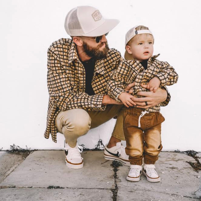 Brown Checked Overshirts
