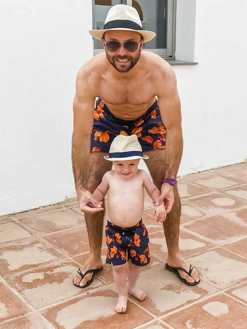 Matching Father and Son Swim Shorts by MANCUB