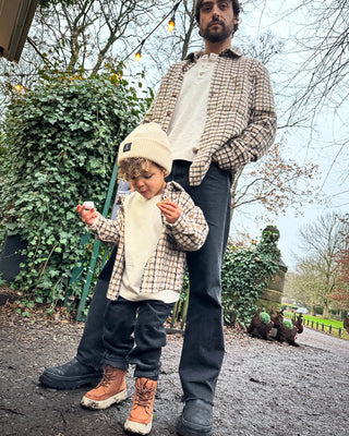 Brown Checked Overshirts