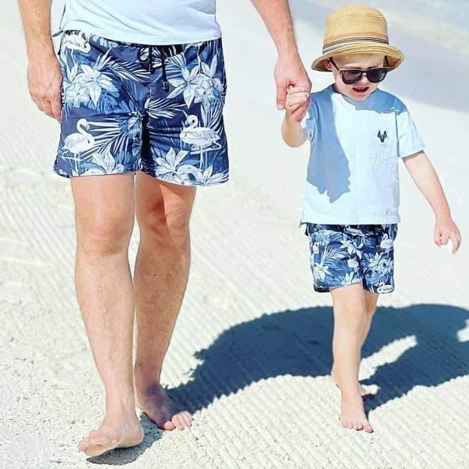 The Blue Flamingo Swim Shorts