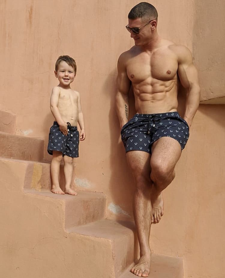 MANCUBERS WEARING OUR SIGNATURE SWIMSHORTS