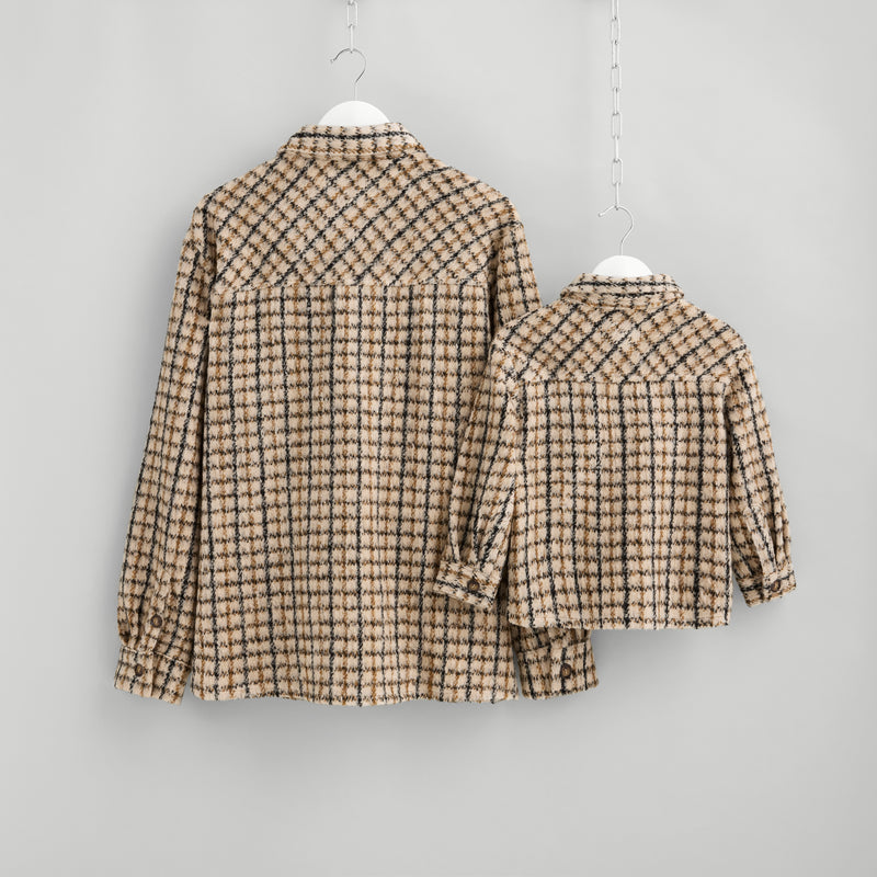 Brown Checked Overshirts
