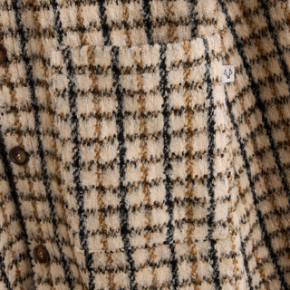 Brown Checked Overshirts