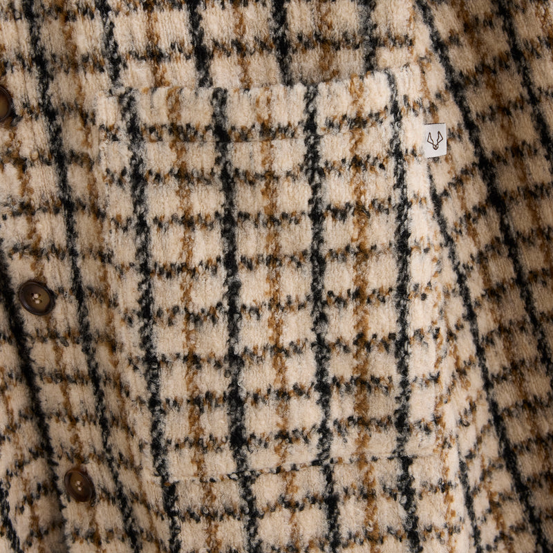 Brown Checked Overshirts