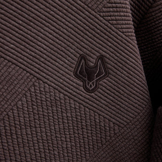 Quilted Hoodies In Chocolate Brown