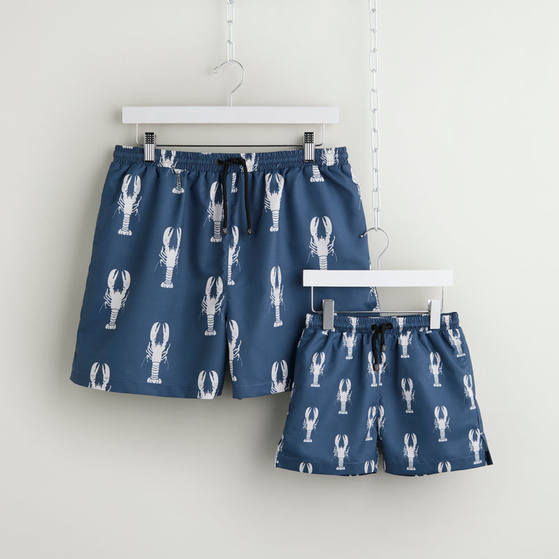 Ocean Blue Lobster Swim Shorts