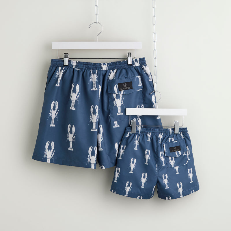 Ocean Blue Lobster Swim Shorts