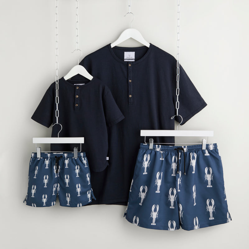 The Henley Duo - Dark Navy T-shirts