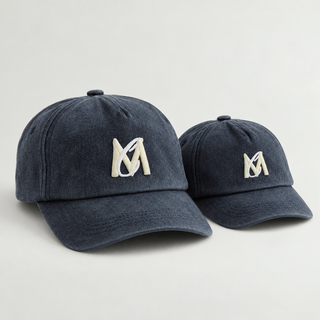 MAN + CUB Washed Caps - Navy