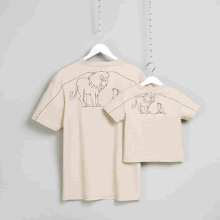 Lion Doodle Oversized T-Shirts