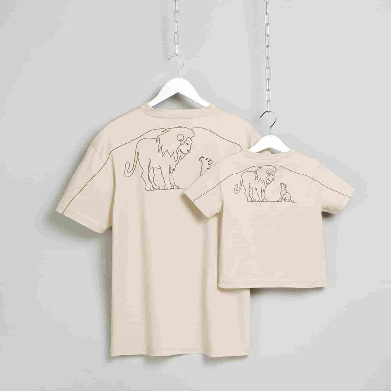 Lion Doodle Oversized T-Shirts