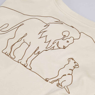 Lion Doodle Oversized T-Shirts