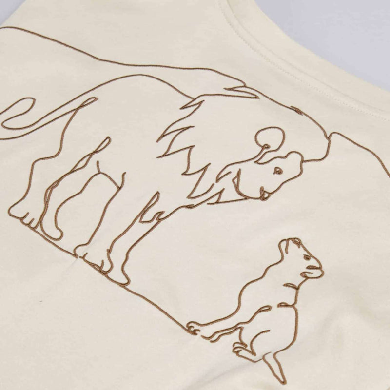 Lion Doodle Oversized T-Shirts