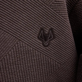 Quilted Hoodies In Chocolate Brown