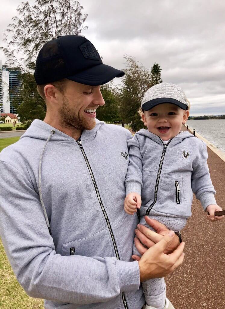 Father and son matching Hoodies