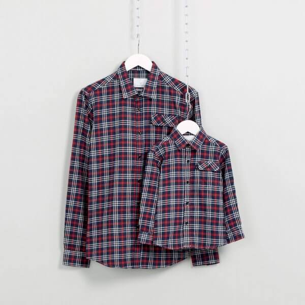 Flannel Check Shirt Matching for Dad & Son - top rated product