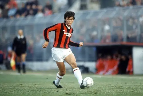 Father and son, Cesare and Paolo Maldini, both played for Milan