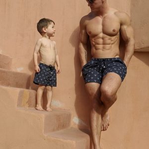 Matching Dad & Son Swim Trunks by MANCUB