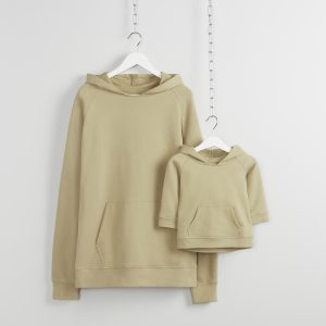 Matching father and son hoodies in Twill