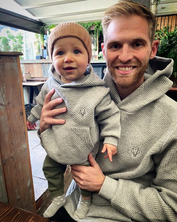 Quilted Hoodies - matching for father & son