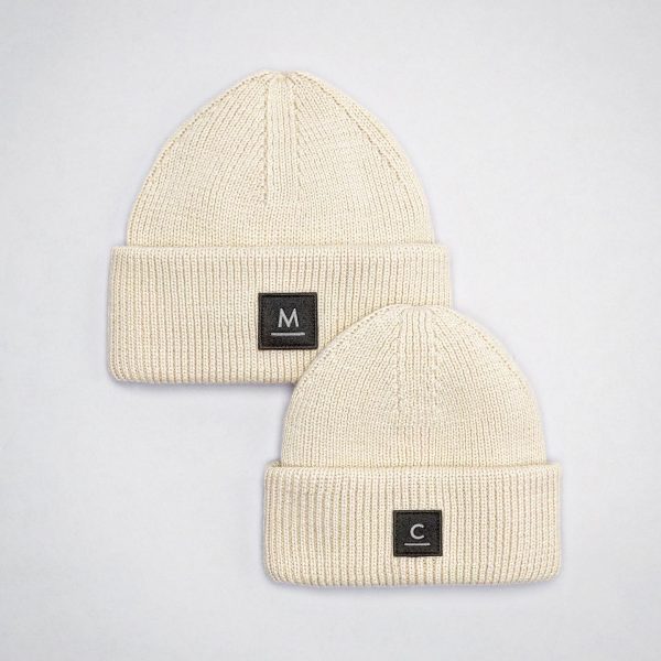 MATCHING Father & Son beanie hats