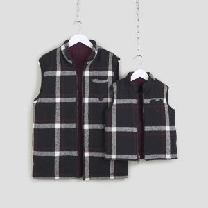 MANCUB Reversible Gilets. Matching for Father & Son