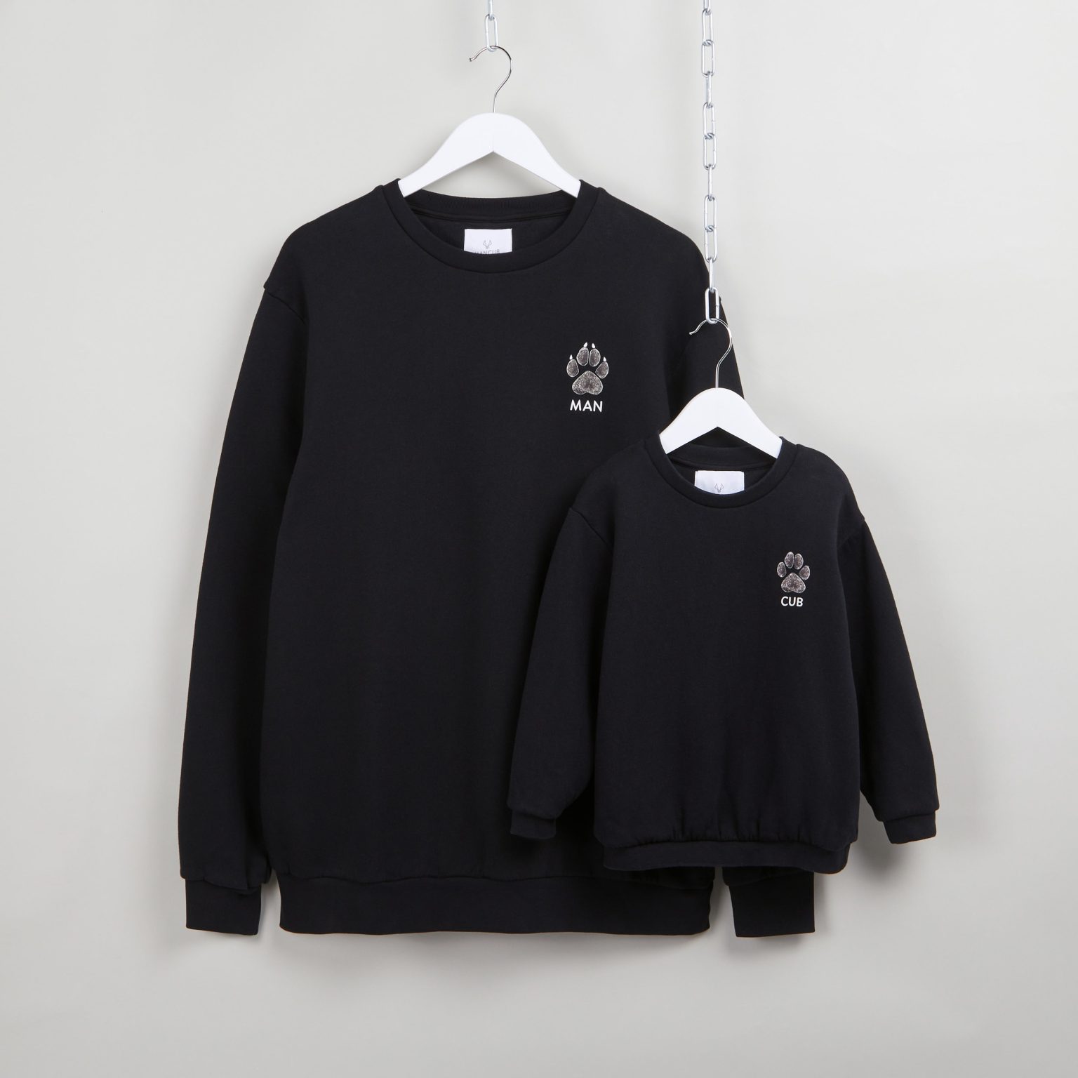 Paw Print Sweatshirts | MANCUB | Matching Father & Son