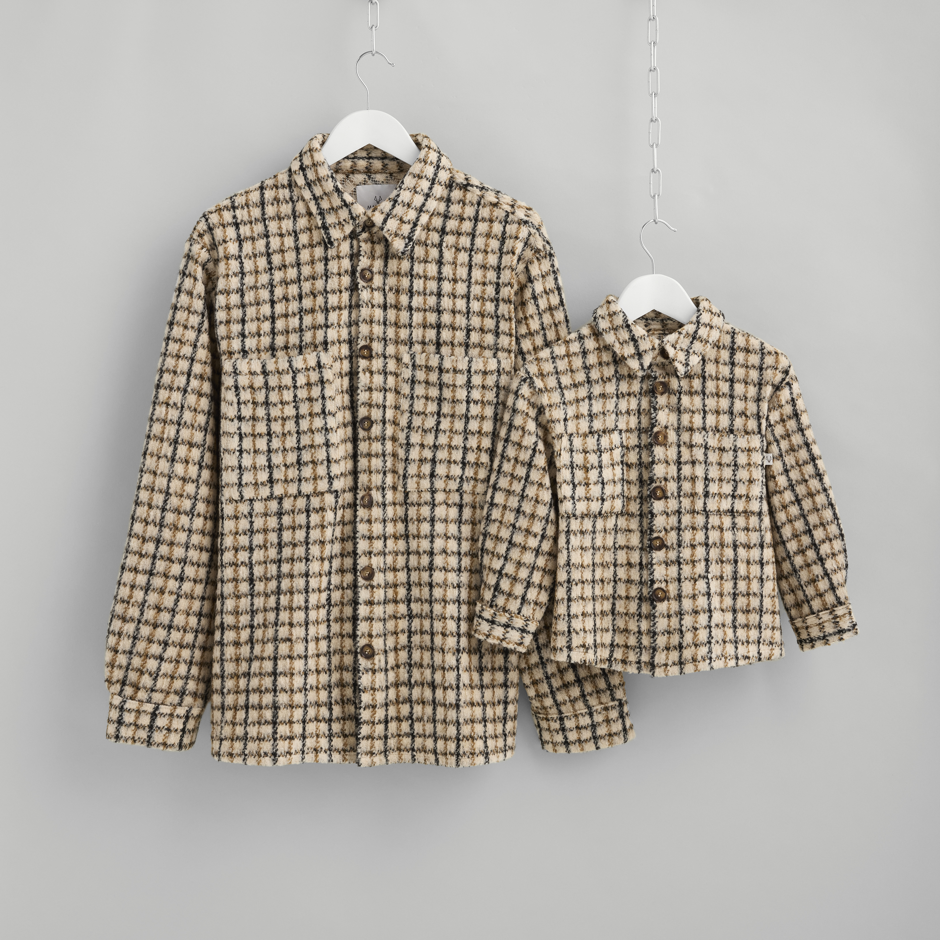 Dad & Son Checked Overshirts